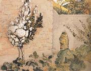 Samuel Palmer Pear Tree in a Walled Garden oil on canvas